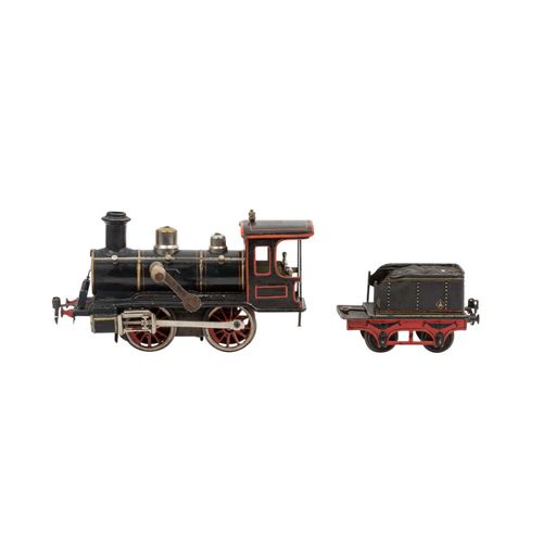 MÄRKLIN Uhrwerk-Dampflokomotive, 1904-05, Spur 1, MÄRKLIN发条机车，1904-05，轨道1，可能是R 1&hellip;