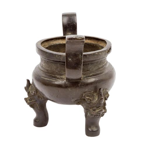 Weihrauchbrenner aus Bronze. CHINA, Qing-Dynastie 1644-1911. Un incensario de br&hellip;