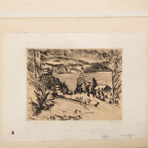 CORINTH, LOVIS (1858-1925), "Gebirgssee", Motiv vom Walchensee im Winter, CORINT&hellip;