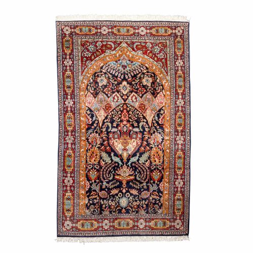 Orientteppich. 20. Jh., 220x136 cm. Oriental carpet. 20th ct., 220x136 cm. Dark &hellip;