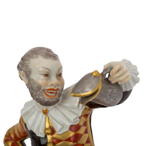 MEISSEN 'Harlekin mit Deckelkanne', 1. Wahl, 20. Jhd. MEISSEN 'Harlequin with li&hellip;