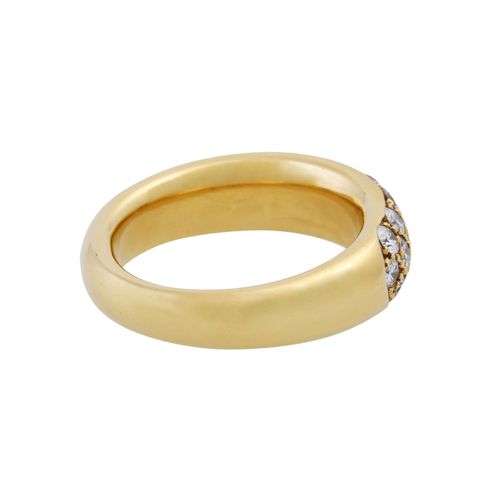 Ring mit 25 Brillanten von zus. Ca. 1,25 ct, 镶有25颗明亮式切割钻石的戒指，共约1.25克拉，白色-STW（H-I&hellip;
