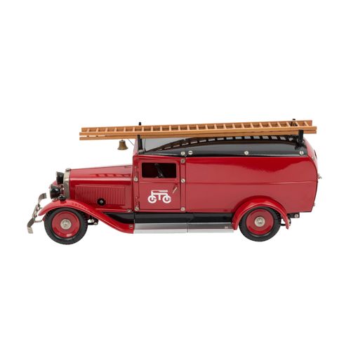 MÄRKLIN Feuerwehr LKW mit Anhänger 19035 Camion de pompiers MÄRKLIN avec remorqu&hellip;