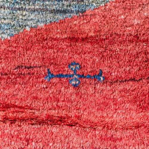 Orientteppich. GABBEH/IRAN, 20. Jh., 250x200 cm 东方地毯。Gabbeh/伊朗，20世纪，250x200厘米。绿蓝&hellip;