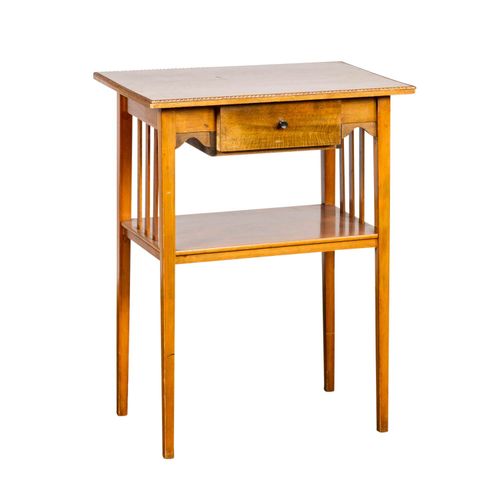 JUGENDSTIL NÄHTISCH ART NOUVEAU SEWING TABLE

Circa 1910, fruitwood, slightly ov&hellip;