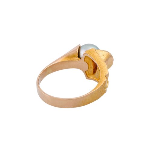 LAPPONIA Ring mit hellgrauer Perle, LAPPONIA戒指，浅灰色养殖珍珠7.5毫米，14K黄金，5.7克，戒指尺寸54，约2&hellip;