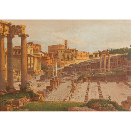 KÜNSTLER/IN 19. Jh., "Rom, Blick auf das Forum Romanum", ARTISTA XIX secolo, "Ro&hellip;