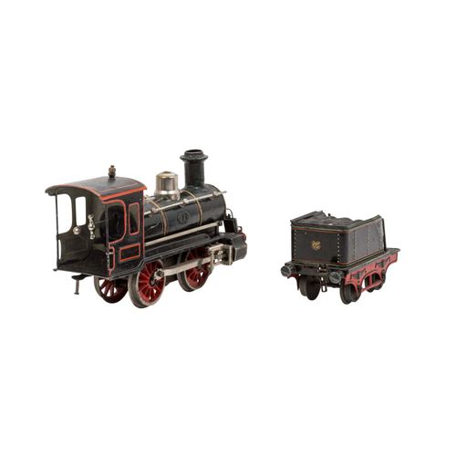 MÄRKLIN Uhrwerk-Dampflokomotive, 1904-05, Spur 1, Locomotora de relojería MÄRKLI&hellip;