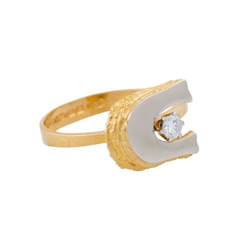 LAPPONIA Ring mit Brillant von 0,1 ct, Anello LAPPONIA con diamante taglio brill&hellip;