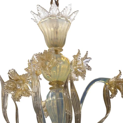 MURANOLEUCHTER, MURANO CHANDELIER, 

Murano, hand-made glass in a round shape wi&hellip;