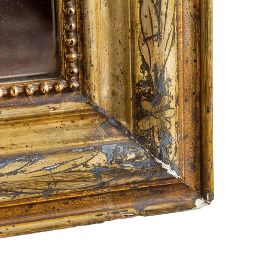 SPIEGEL IM SPÄTBIEDERMEIERSTIL 晚期比德梅尔风格的镜子

19世纪中期，木头，异形雕刻，长方形，圆角，高x宽：77/50厘米。有老&hellip;