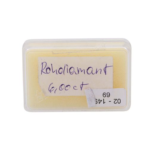 Rohdiamant von ca. 5,8 ct, 原钻5.8克拉，黄色/灰色