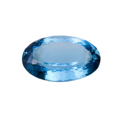 1 loser Topas von 61,3 ct Topazio sciolto di 61,3 ct, colore "Swiss Blue", 30,3 &hellip;