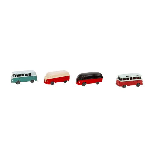 WIKING 4-tlg Konvolut VW-Busse, 1954-1969, WIKING 4 VW-busses, 1954-1969, consis&hellip;