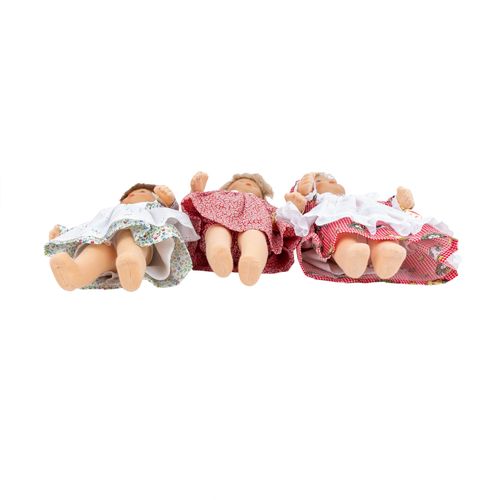 KÄTHE KRUSE 3 Puppenmädchen, Modell "Hanne Kruse", 1990er Jahre, KÄTHE KRUSE thr&hellip;
