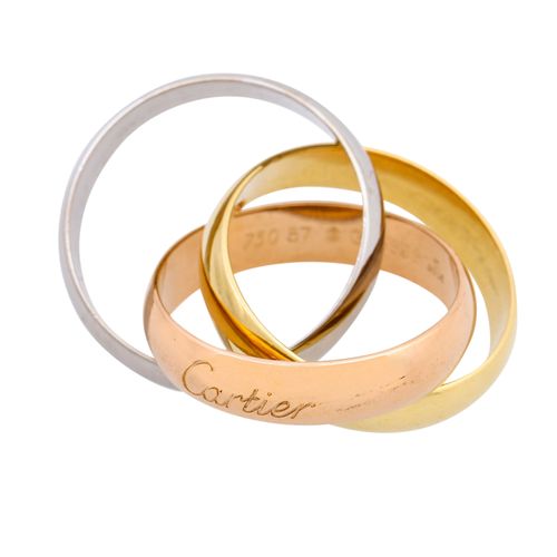 CARTIER Ring "Trinity", CARTIER Ring "Trinity", 18K YG/WG/RG, 16,5 g, Ringgröße &hellip;