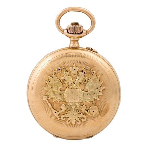 Antike PAVEL BURE Geschenk-Savonette-Taschenuhr des russischen Zaren, ca. 1900-1&hellip;