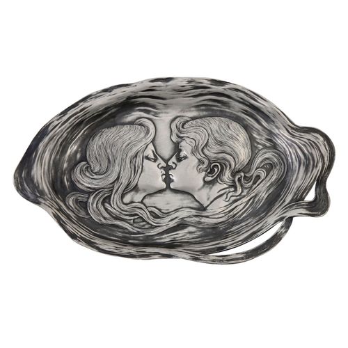 PLEWKIEWICZ & CO. Jugendstil-Schale 'Paar'. PLEWKIEWICZ & CO. Art Nouveau bowl '&hellip;