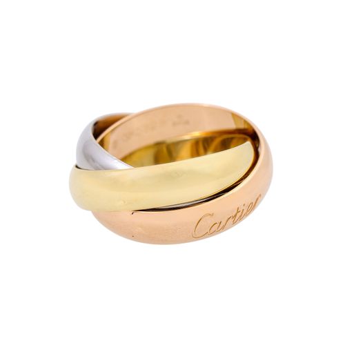 CARTIER Ring "Trinity", CARTIER ring "Trinity", 18K YG/WG/RG, 16.5 g, ring size &hellip;