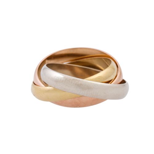 CARTIER Trinity Ring CARTIER Trinity ring, 18K YG/RG/WG, 7.2 g, ring size: 50, 2&hellip;