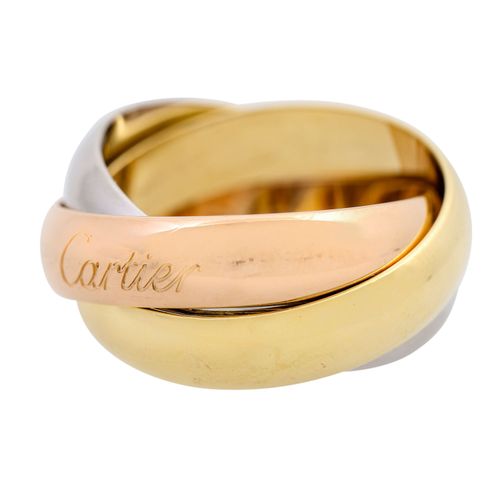 CARTIER Ring "Trinity", Anillo CARTIER "Trinity", 18K YG/WG/RG, 16,5 g, tamaño d&hellip;