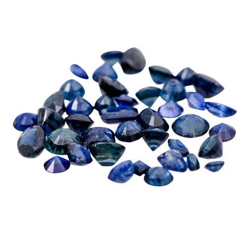 Konvolut Saphire, Bundle sapphires consisting of ca. 12.4 ct small stones (broke&hellip;