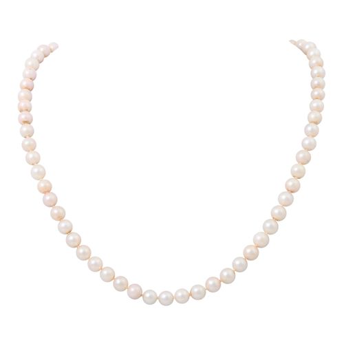 Konvolut Perlenschmuck, Lot de bijoux en perles : 2 pendentifs Akoya (L : env. 1&hellip;