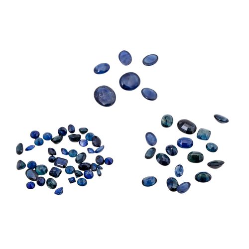 Konvolut Saphire, Le lot de pierres comprend env. 12.4 ct de petites pierres (ca&hellip;