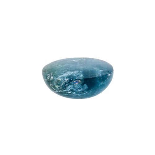 Loser Katzenaugenturmalin-Cabochon von 8,38 ct, 8.38克拉的松散的猫眼碧玺凸圆形，绿蓝色，半透明，约13.2x&hellip;