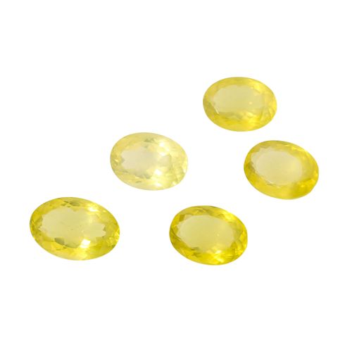 Konvolut 5 Lemon Quarze von ca. 114 ct Bundle of 5 lemon quartzes totalling ca. &hellip;