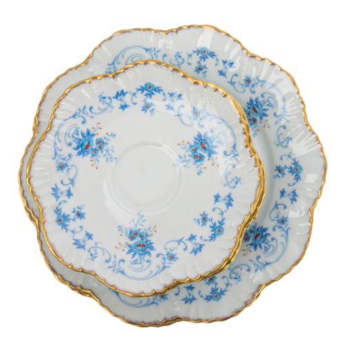ROYAL LIMOGES Kaffeeservice f. 6 Personen 'Fontainebleau', 20. Jh. 枫丹白露皇家咖啡六件套，2&hellip;