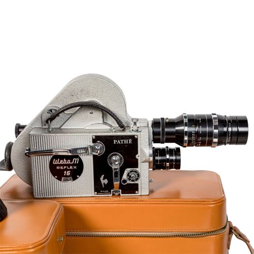 ZWEI FILMKAMERAS PATHÉ “Wabo M 16mm“ MIT UMFANGREICHEM ZUBEHÖR, 两台电影摄影机PATHÉ "Wa&hellip;