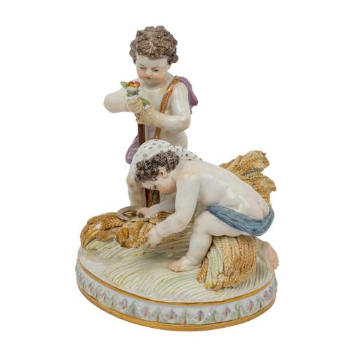 MEISSEN Allegorie 'Der Ackerbau', 2. Wahl, 1860-1924. Allégorie MEISSEN "L'agric&hellip;