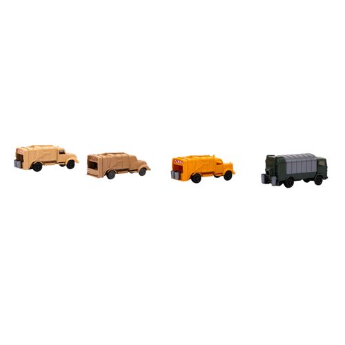 WIKING 4-tlg Konvolut Müllwagen, 1956-1974, WIKING 4 camions poubelles, 1956-197&hellip;