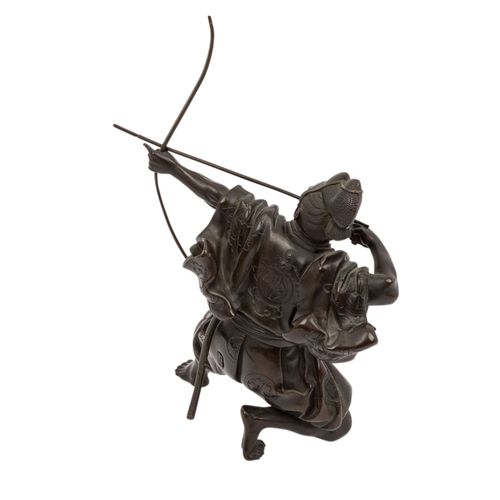 Bronze eines Bogenschützen. JAPAN, Meiji-Periode (1868-1912). Bronze of an arche&hellip;