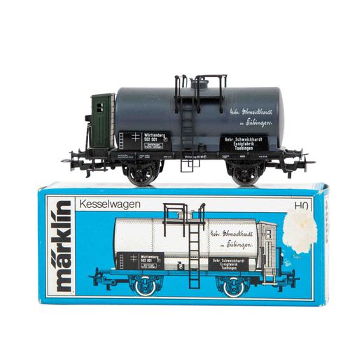 MÄRKLIN Konvolut aus 4 Lokomotiven und 15 Güterwagen, Spur H0, Convoluto MÄRKLIN&hellip;