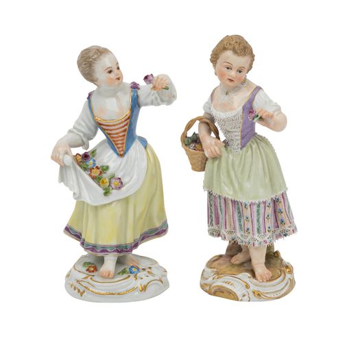 MEISSEN 2 Gärtnerkinder, 1. Wahl, 20. Jh. MEISSEN 2 gardener's children, 1st cho&hellip;