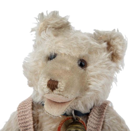 STEIFF Teddy-Baby und Miniatur -Teddy, um 1950. STEIFF泰迪宝宝和迷你泰迪，1950年左右。1949年的泰迪&hellip;