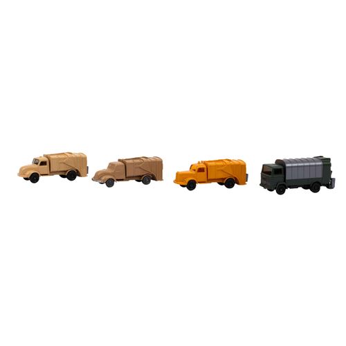 WIKING 4-tlg Konvolut Müllwagen, 1956-1974, WIKING 4 garbage trucks, 1956-1974, &hellip;