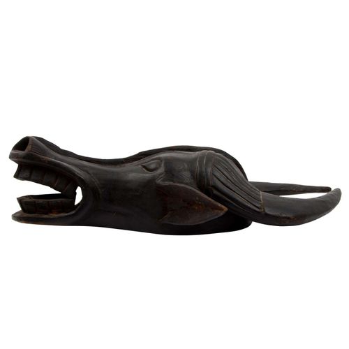 Maske "Büffel" (Nyal) OKU-KAMERUN/ZENTRALAFRIKA, 水牛"（Nyal）面具，喀麦隆/中非，木制，高60厘米。插图见&hellip;