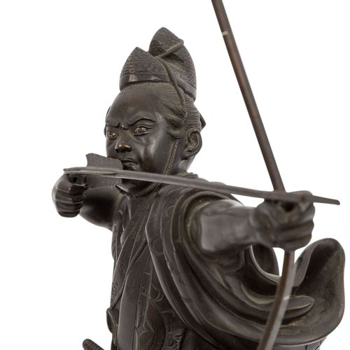 Bronze eines Bogenschützen. JAPAN, Meiji-Periode (1868-1912). Bronze d'un archer&hellip;