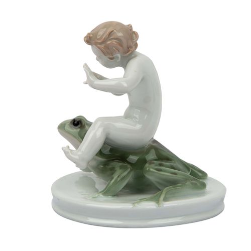 ROSENTHAL 'Froschreiter', um 1930. ROSENTHAL 'Frog Rider', 1930 circa. Porcellan&hellip;