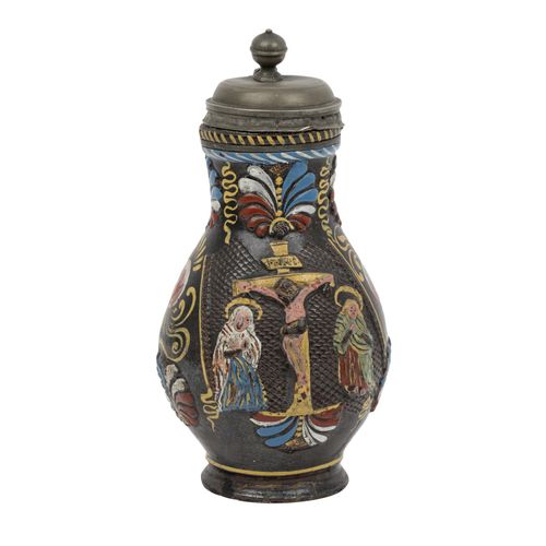 Wohl CREUSSEN Birnkrug, 17./18. Jh. Probably Creussen jug, 17th/18th century, da&hellip;