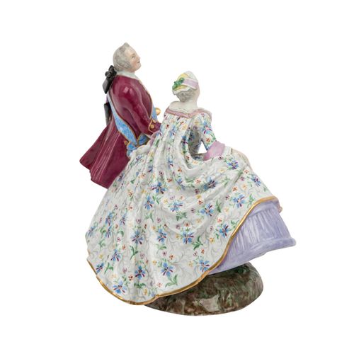 MEISSEN Liebesgruppe, wohl 18. Jh. MEISSEN figure group "Couple", probably 18th &hellip;