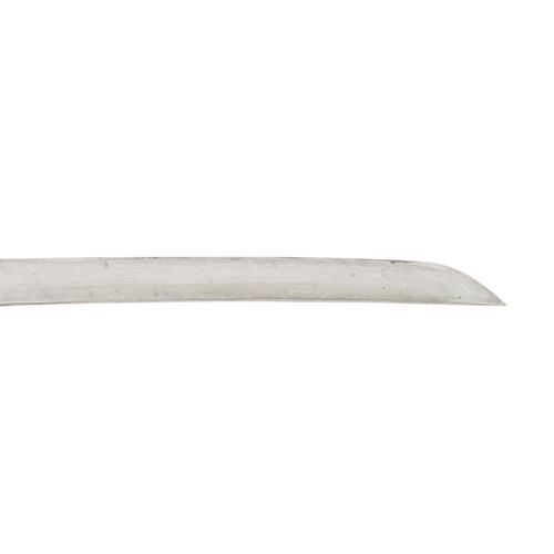 Montierte Katana mit Tsuba aus Eisen. JAPAN, 19. Jh.. 一把镶嵌的武士刀，19世纪，因年代和使用而留下的痕迹&hellip;