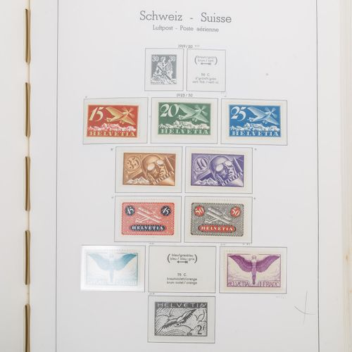 Schweiz 1862 bis ca. 1980 瑞士1862年至约1980年。部分收藏在LEUCHTTURM Klemmbinder **/*/O。还包含一&hellip;