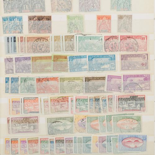 Guatemala, Guadeloupe */O 危地马拉，瓜德罗普*/O。小批量的邮票集，有良好的初始发行。邮票未使用或被取消。