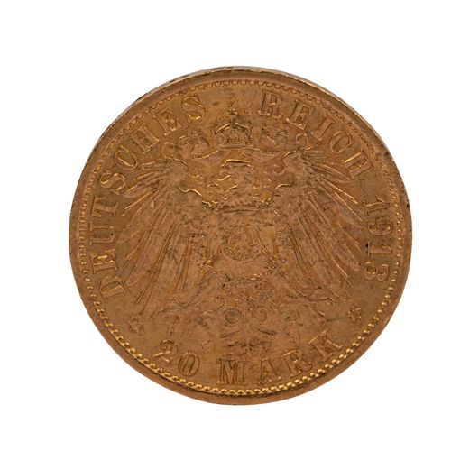 Preussen/GOLD - 20 Mark 1913 A Prusse/Or - 20 marks 1913 A William II., environ &hellip;