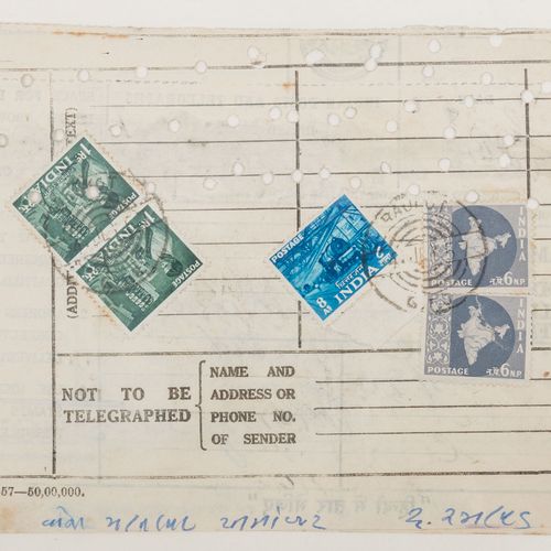 Übersee, Indien /1950 52, 13 Telegramme Outre mer, Inde /1950 52, 13 télégrammes&hellip;