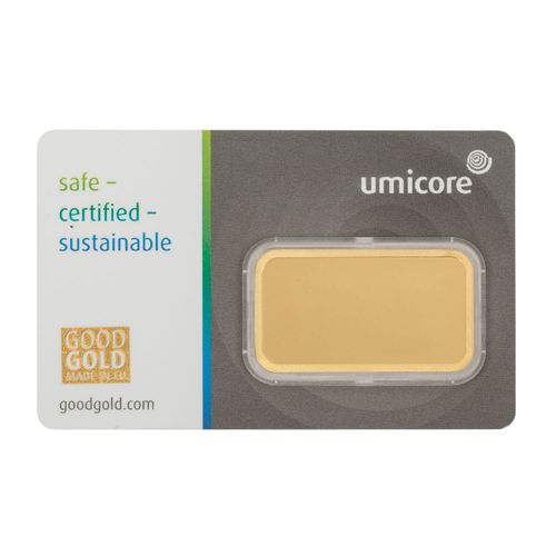 GOLD - 20 Gramm Barren Umicore, GOLD - 20 gram bar Umicore, card and bar number &hellip;